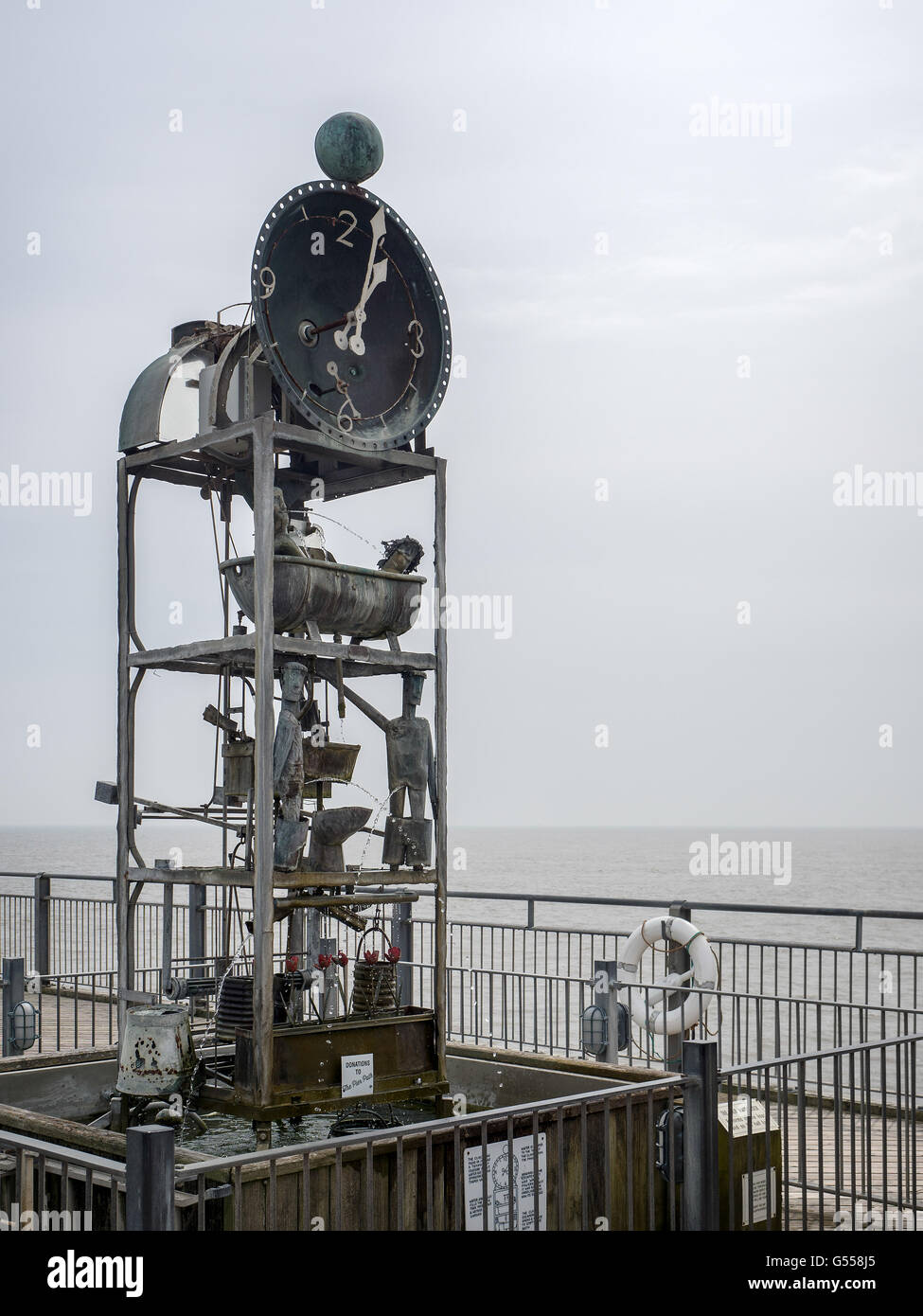 The Pier Waterclock in Southwold Stock Photo Alamy