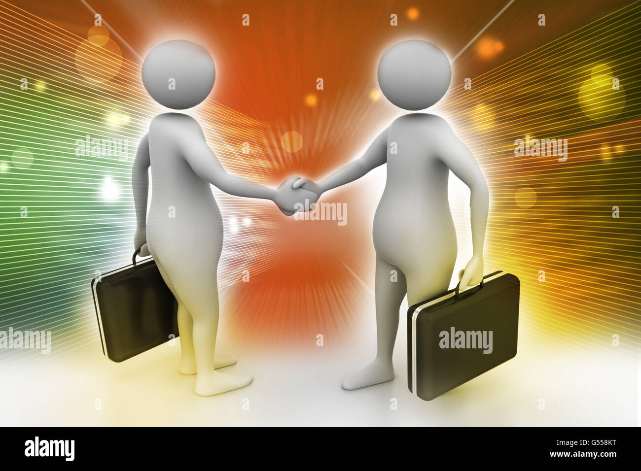 3d man businessman briefcase hi-res stock photography and images - Alamy