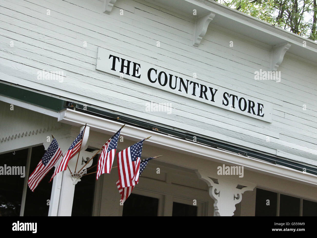 The Country Store. Sign. With American Flags. Western Reserve Village. Canfield Fair. Mahoning