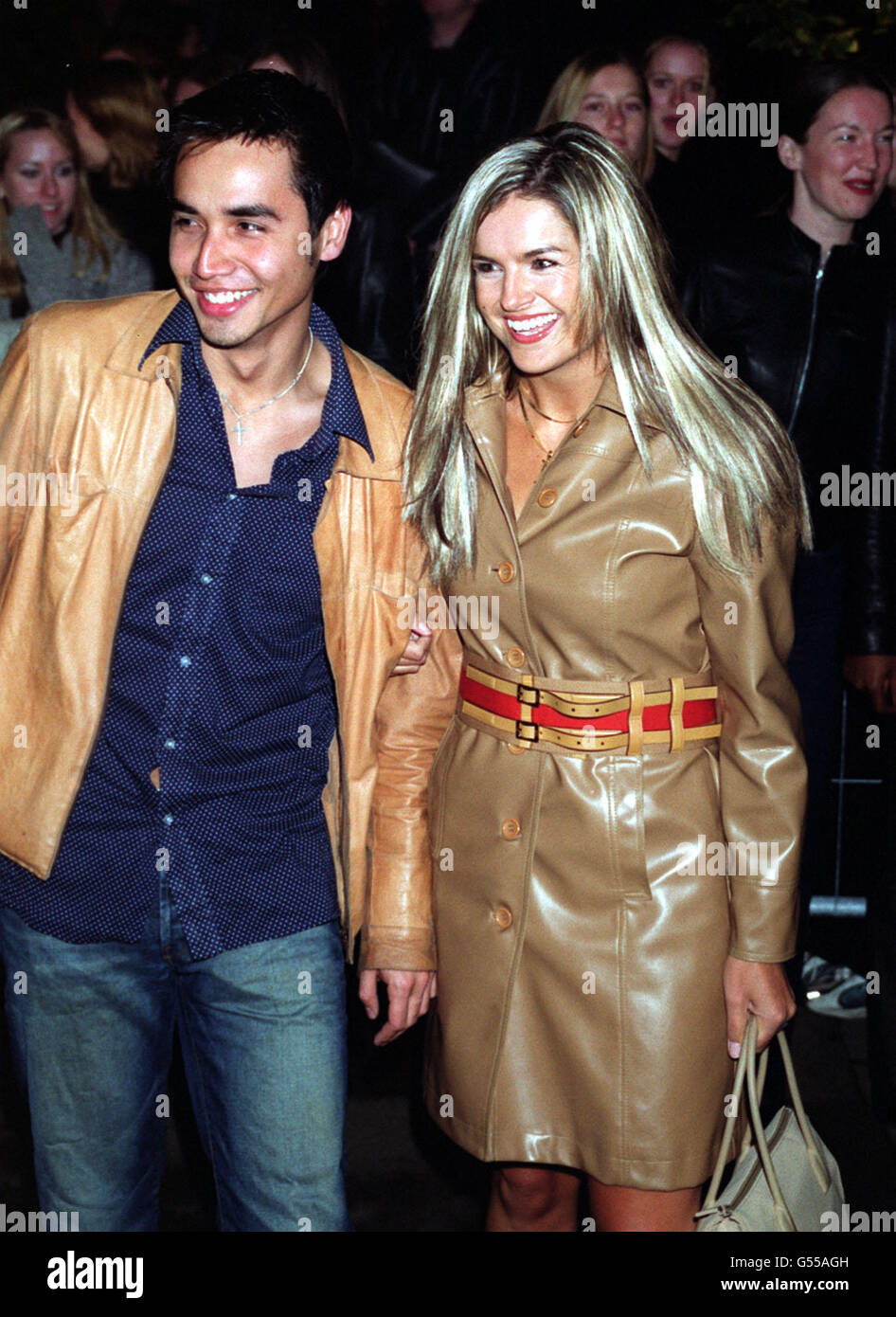 Live and Kicking presenters Trey Farley and Katy Hill arriving at the