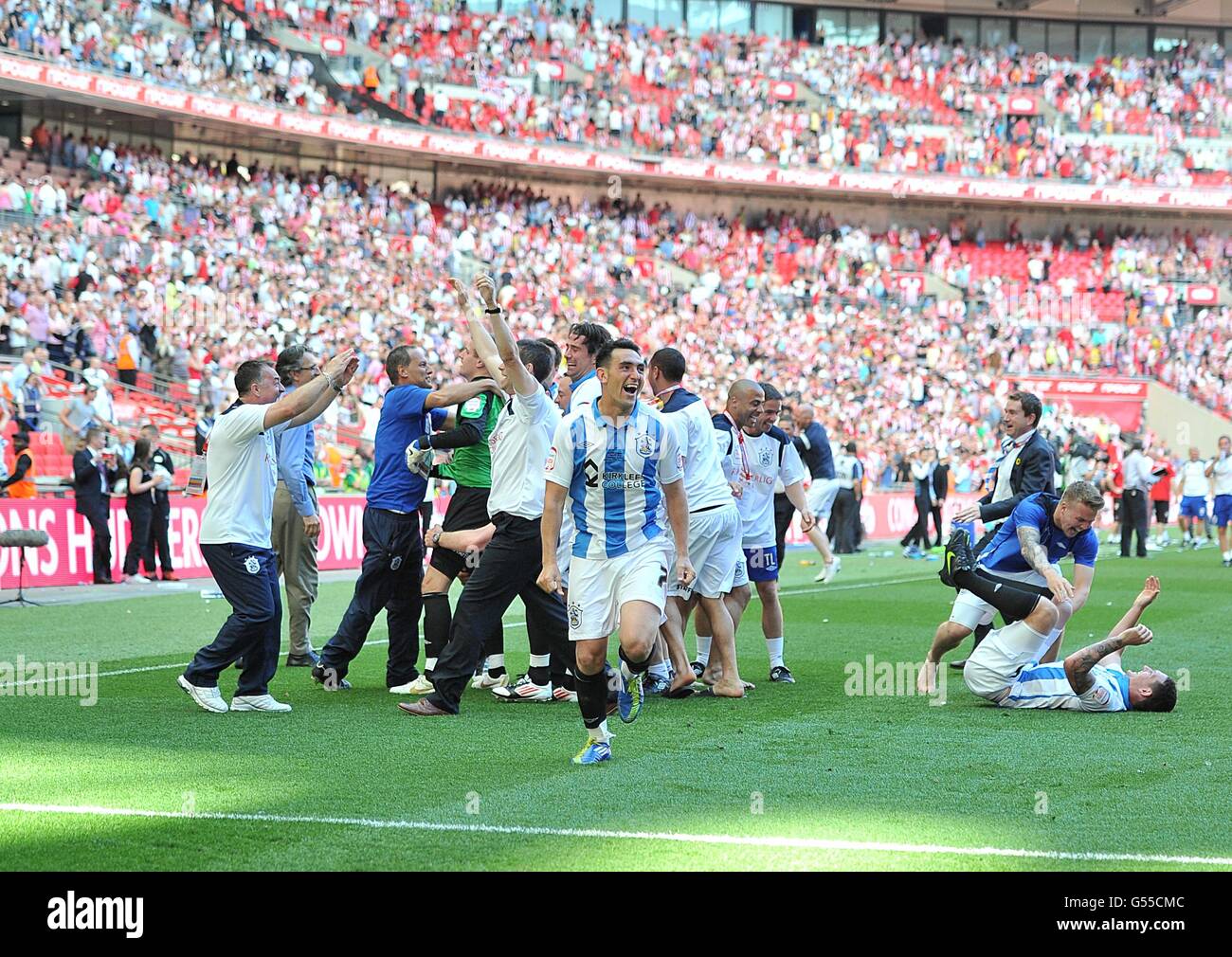 Soccer - npower Football League One - Playoff Final - Huddersfield Town v Sheffield United - Wembley Stadium Stock Photo