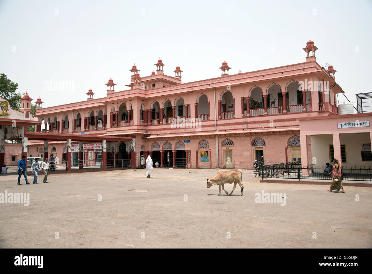 The image of Sawai Madhopur Railway station was taken in  India Stock Photo