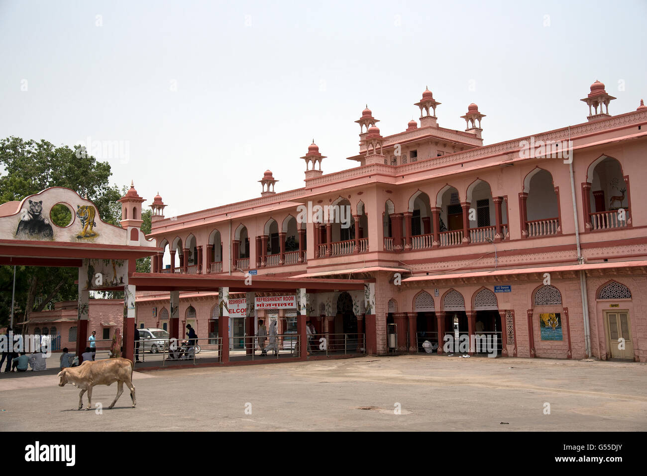 The image of Sawai Madhopur Railway station was taken in  India Stock Photo