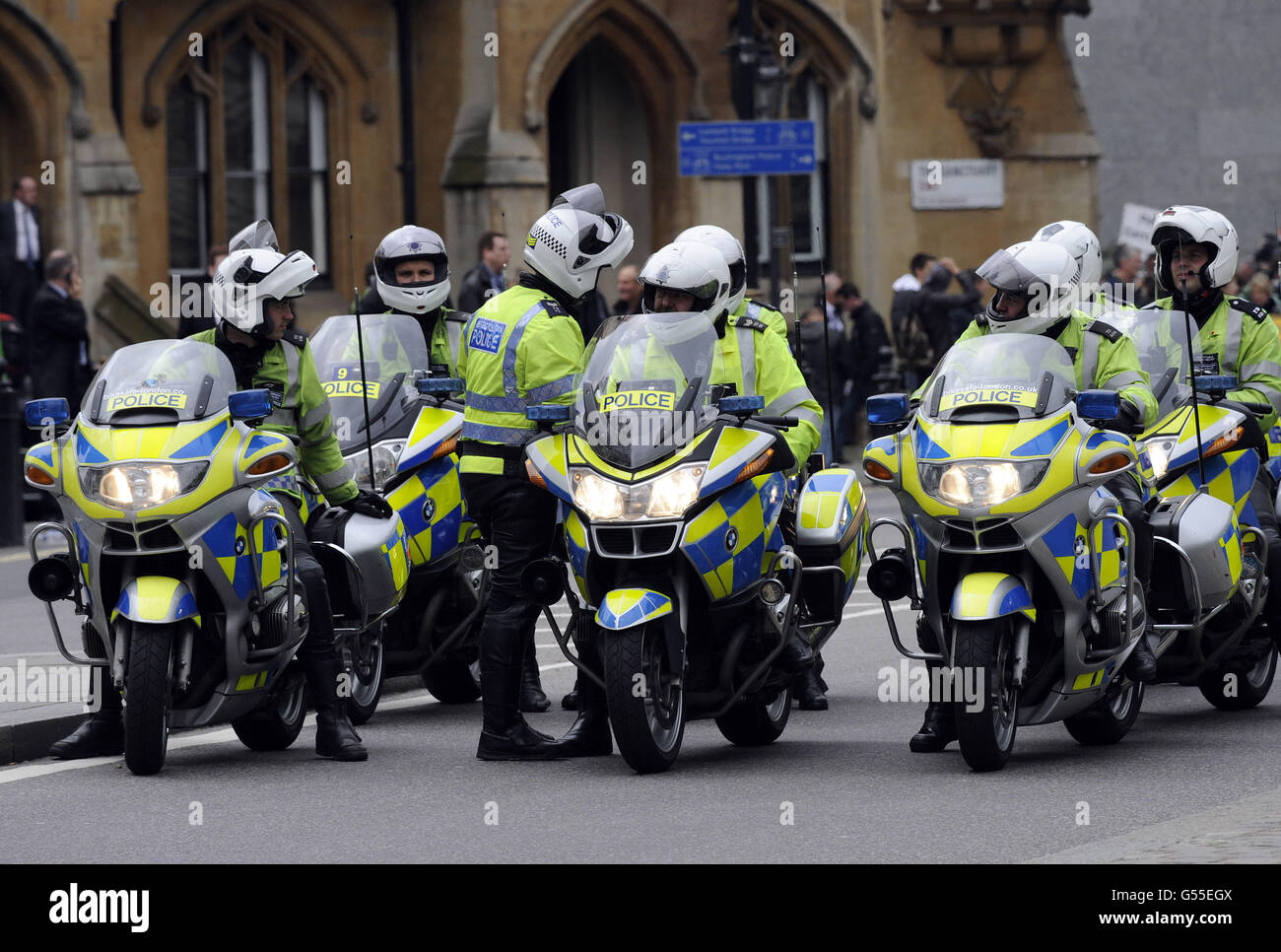 Police Federation protest Stock Photo - Alamy