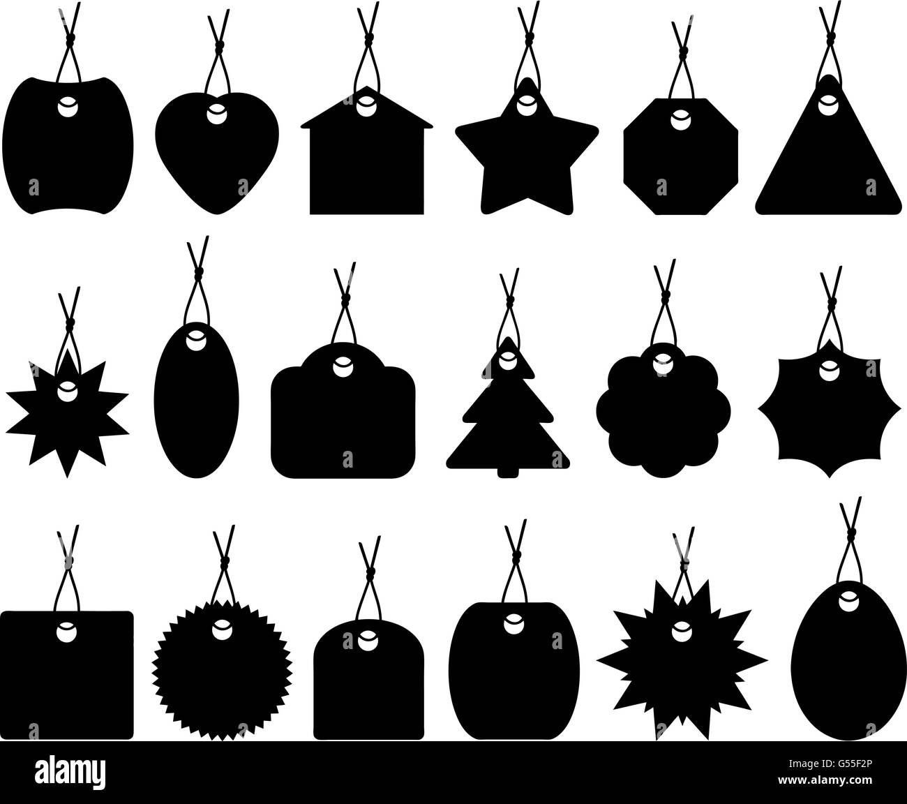 Set of different price tags isolated on white Stock Vector Image & Art