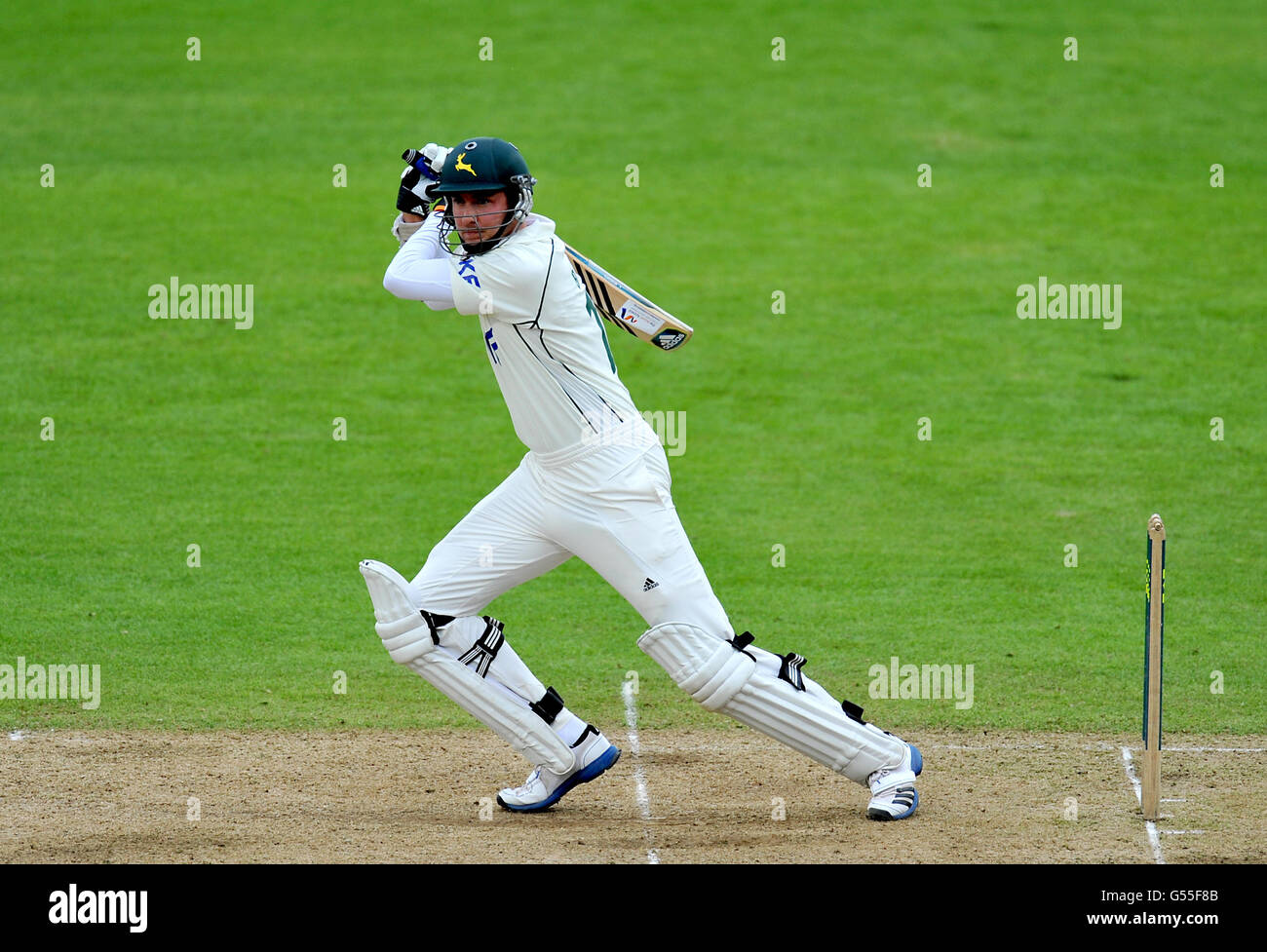 Cricket - LV= County Championship - Division One - Nottinghamshire v Middlesex - Day Two - Trent Bridge Stock Photo