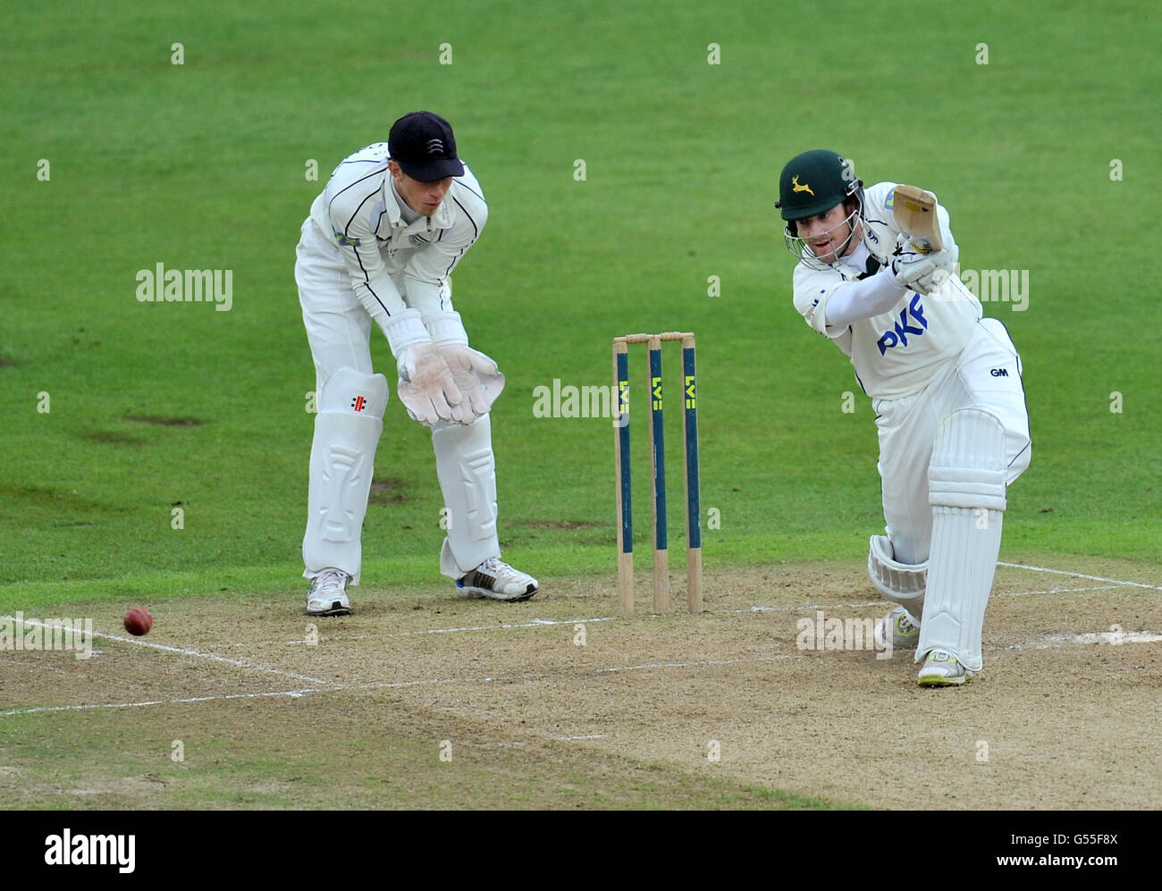 Cricket - LV= County Championship - Division One - Nottinghamshire v Middlesex - Day Two - Trent Bridge Stock Photo