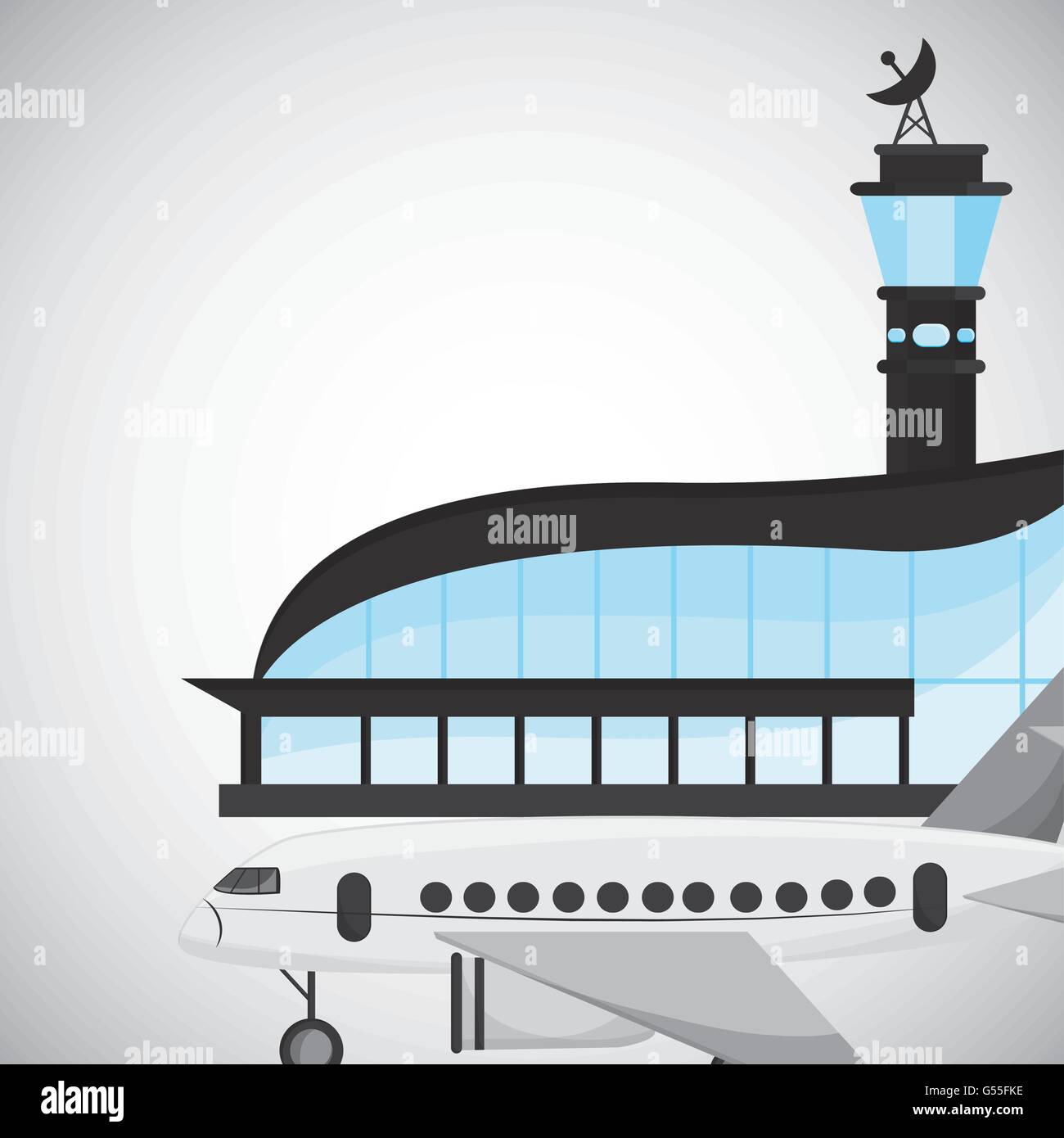 Airport design. travel icon. flat illustration, vector graphic Stock ...