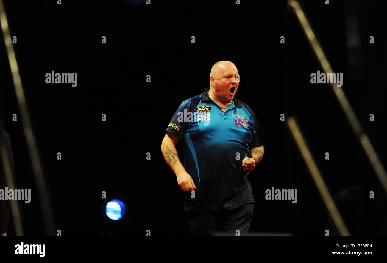 Darts McCoy's Premier League Darts Metro Radio Arena. Andy Hamilton in action against Kevin