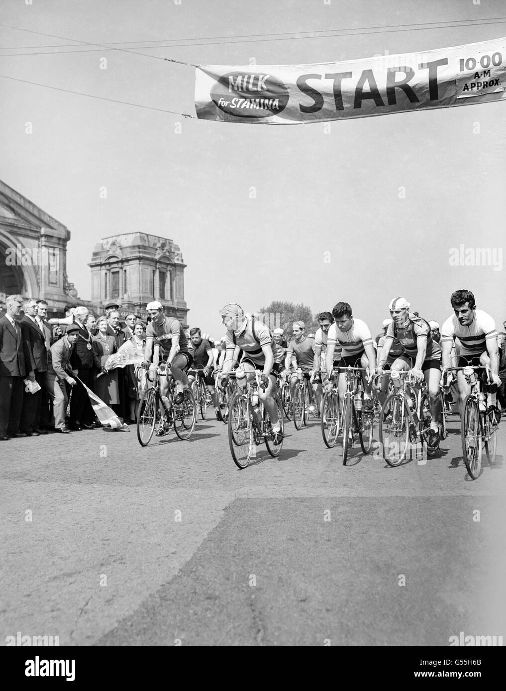 Cycling - Tour of Britain - Alexandra Palace, London Stock Photo