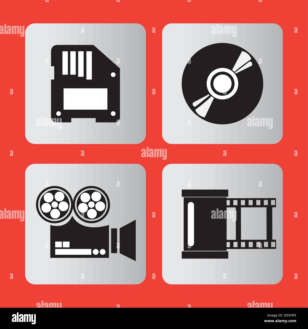 Cinema Icons vector design Stock Vector Image & Art - Alamy
