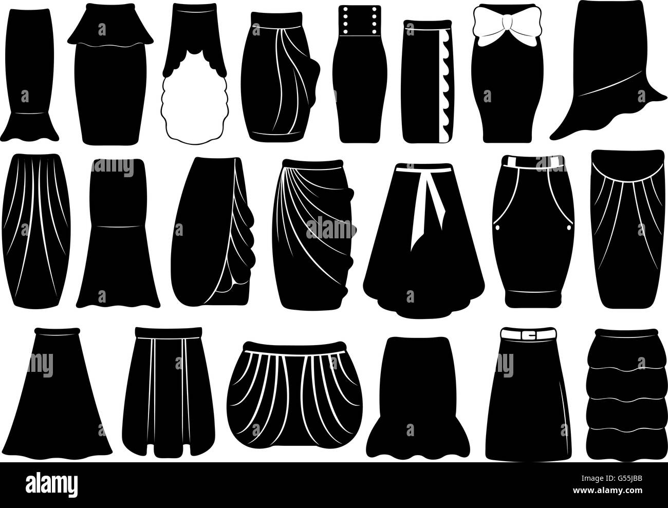 Ribbon skirts Black and White Stock Photos & Images Alamy