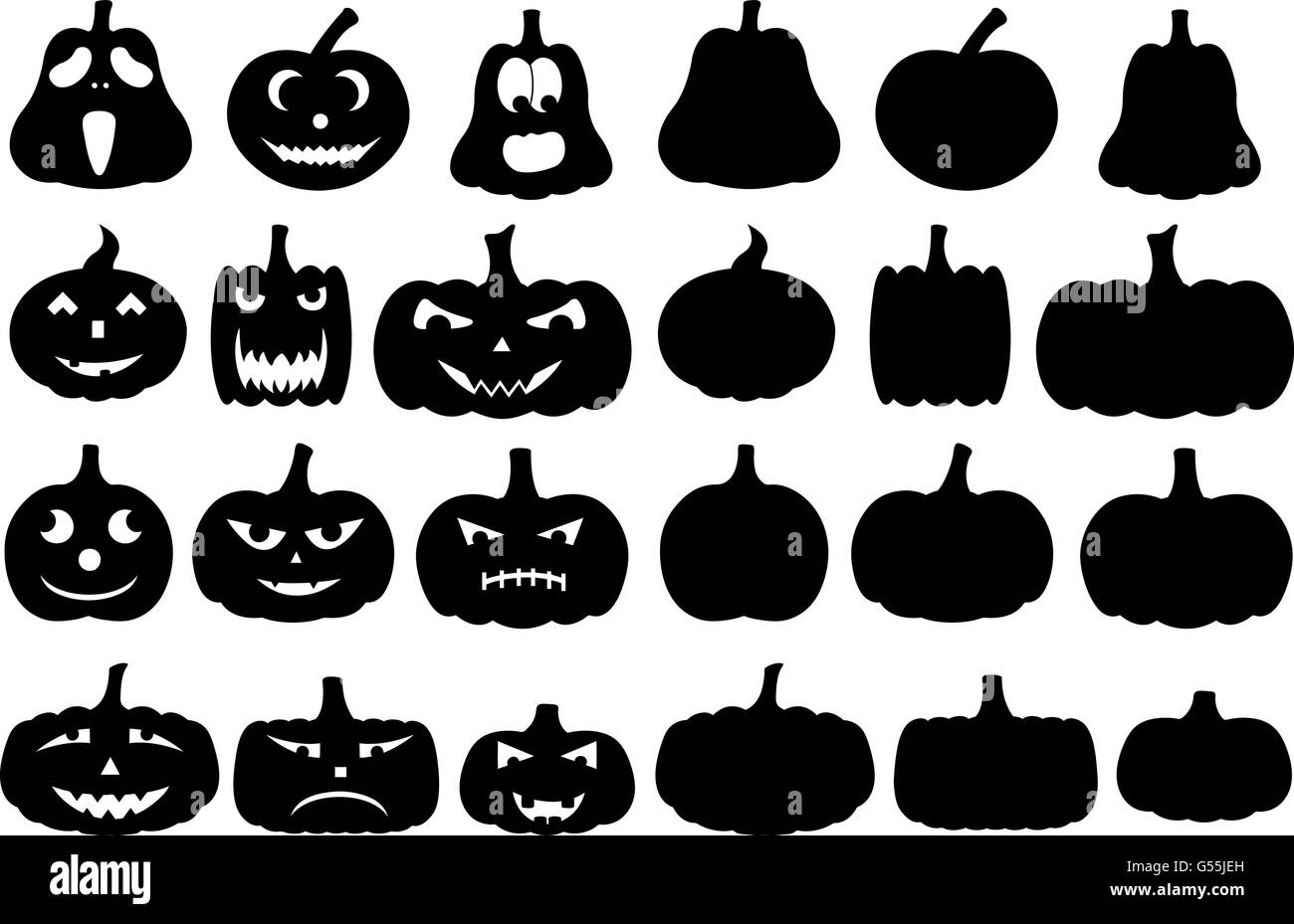 Pumpkins carving halloween Black and White Stock Photos & Images - Alamy