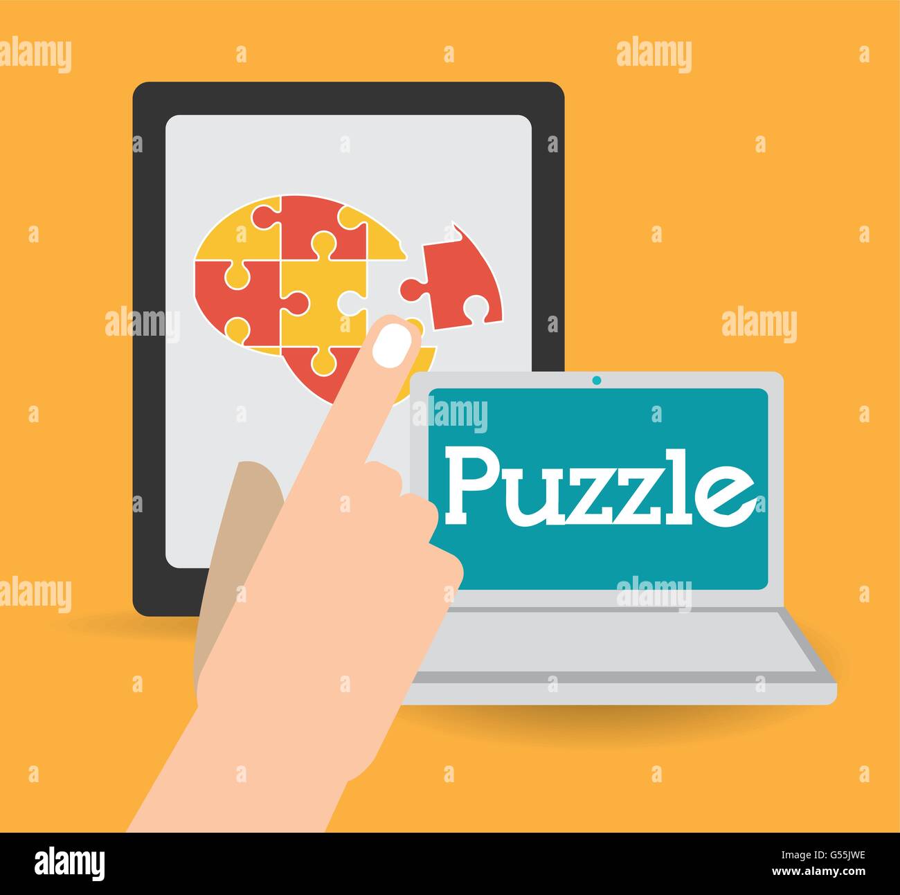 Puzzle icons design Stock Vector Image & Art - Alamy