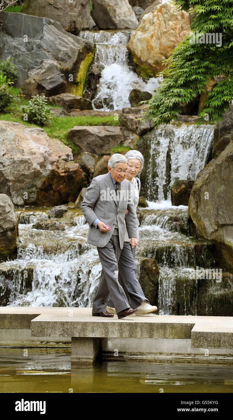 Japanese Emperor visit to UK Stock Photo Alamy