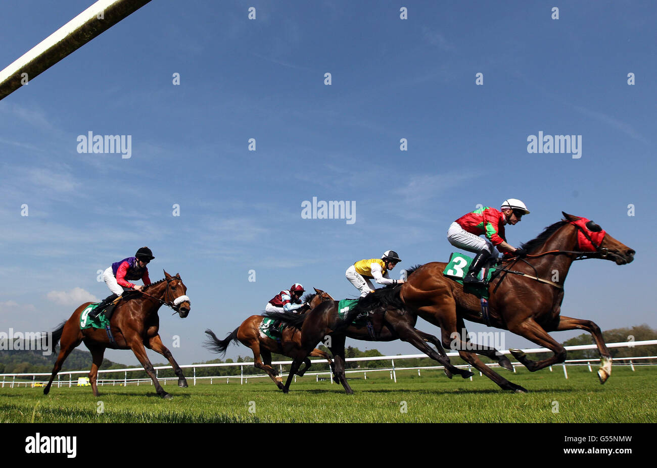 Horse Racing Chepstow Racecourse Stock Photo Alamy