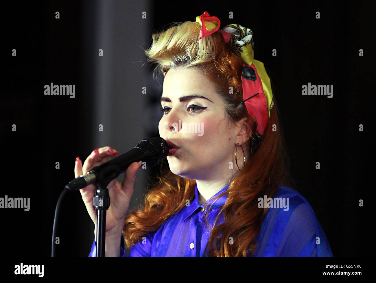 Paloma Faith at Absolute Radio London Stock Photo Alamy