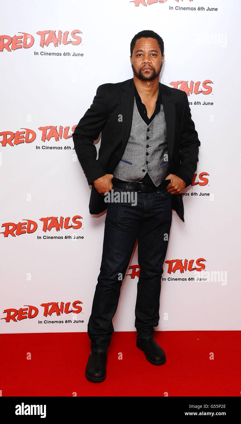 Cuba Gooding Jnr arriving at the gala screening of Red Tails at the Mayfair Hotel, London. Stock Photo