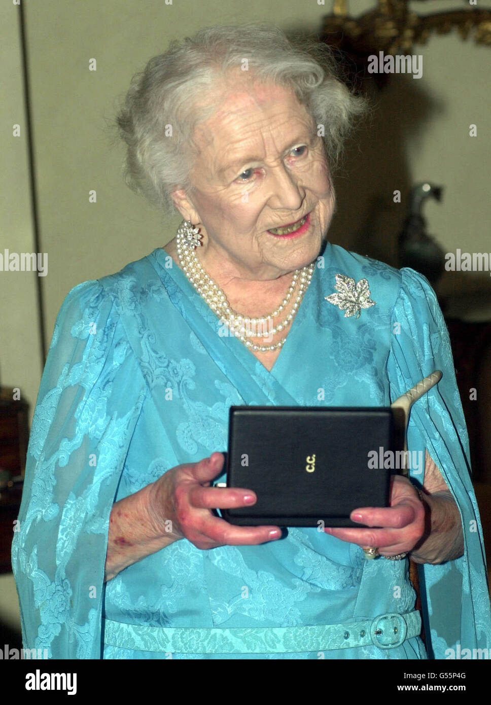 The Queen Mother after she received the insignia of the Order of Canada