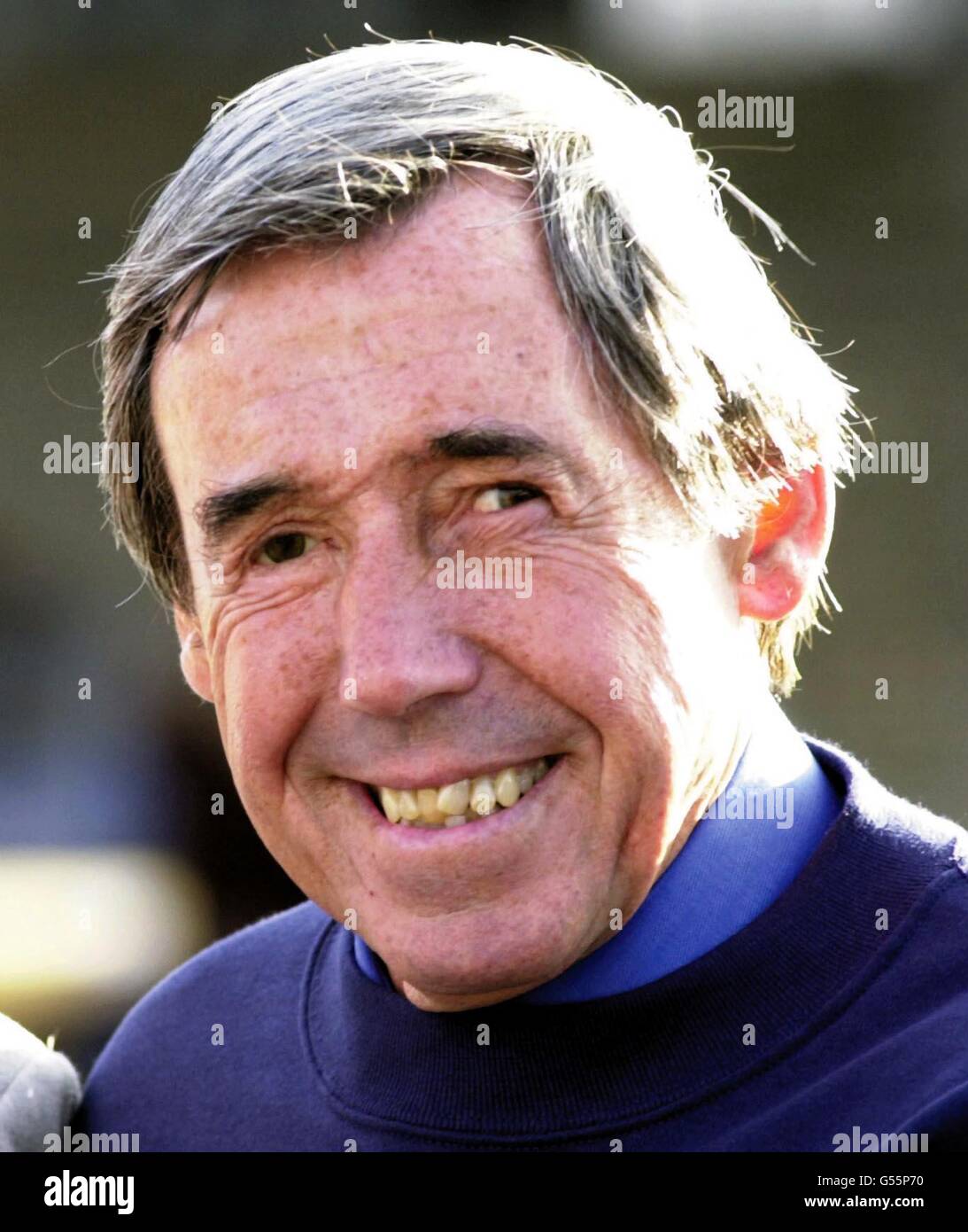Former football legend, Gordon Banks outside Wembley stadium, North London. Banks will be attending A Salute to Wembley, Final Ball on Thursday with 2,000 invited guests who are hoping to raise 1 million in aid of the NSPCC FULL STOP Campaign. * 7/3/01: Legendary keeper Banks is to auction off his 1966 World Cup winning medal. The England star played in the side that beat the former West Germany 4-2 at Wembley to win football's greatest prize. Experts believe that the medal will fetch between 70,000 and 90,000 at the auction to be held at Christie's in London. Bidders will be able to try to Stock Photo