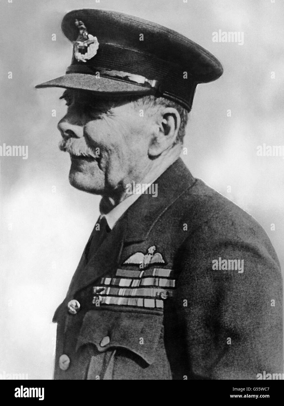 Lord Trenchard, Marshal of the Royal Air. He was instrumental in establishing the Royal Air Force. Stock Photo