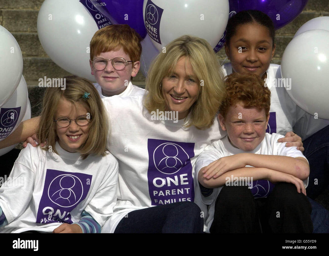 J K Rowling Family Charity Children Stock Photo
