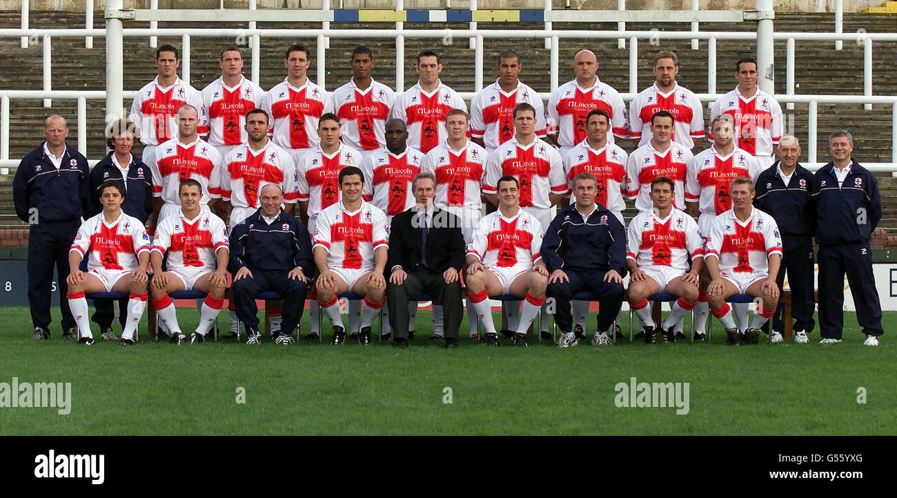 Rugby Lge WC Eng squad 2000 Stock Photo