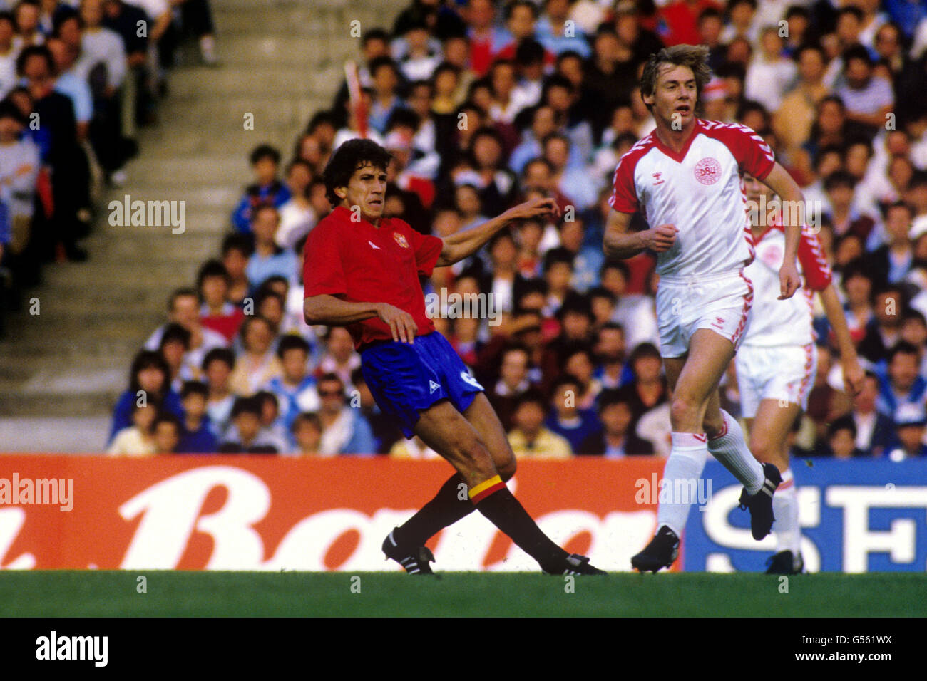 Soccer European Championships France 1984 Semi Final Denmark v