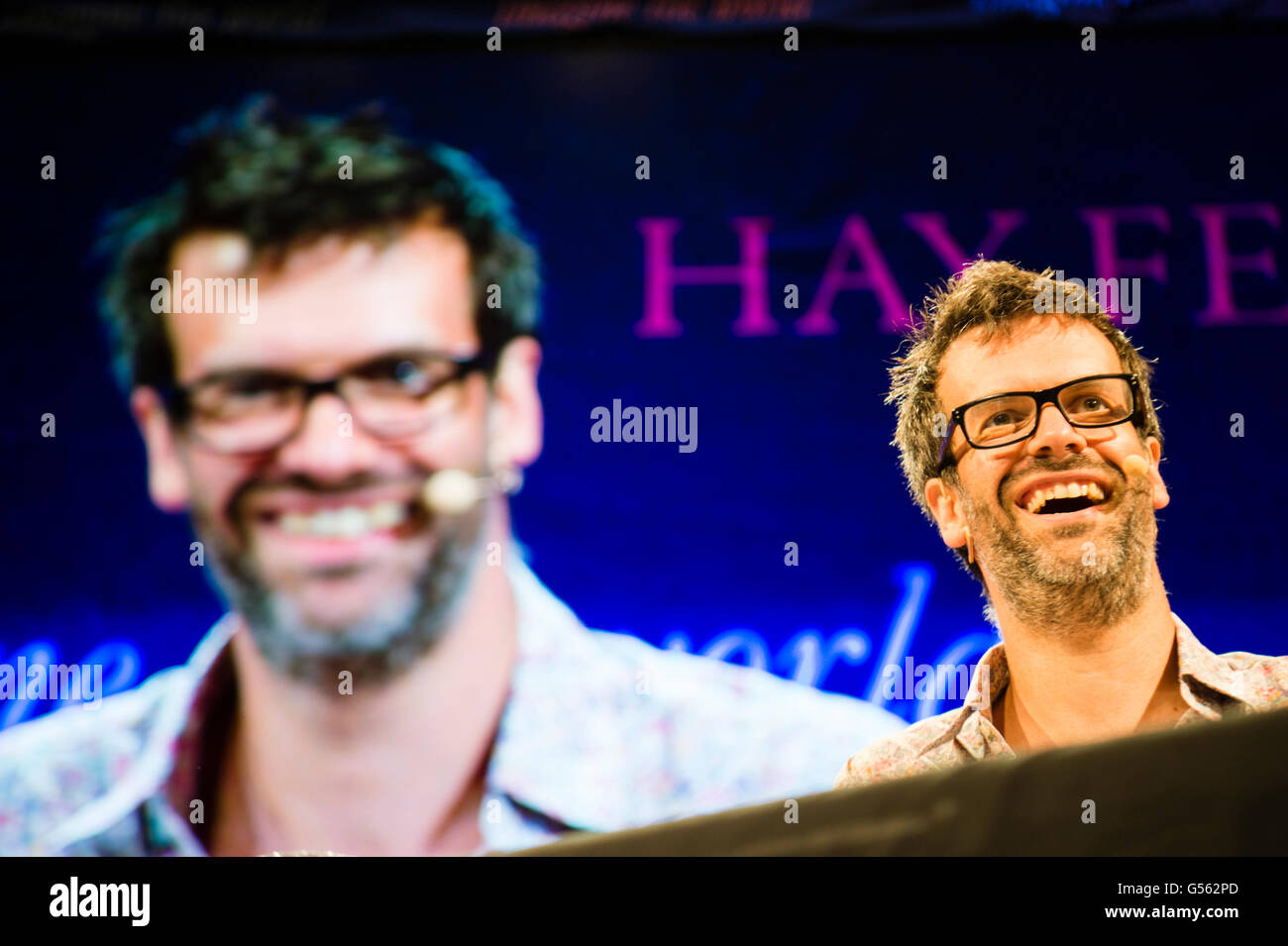 Marcus Brigstock. The Hay Festival of Literature and the Arts, Hay on Wye, Powys, Wales UK, June 01 2016 Stock Photo