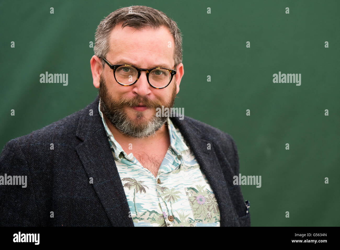 Gary Northfield, British comic artist and writer, most famous for his comic character, Derek the Sheep published in DC Thomson's The Beano and BeanoMAX The Hay Festival of Literature and the Arts, Hay on Wye, Powys, Wales UK, June 01 2016 Stock Photo