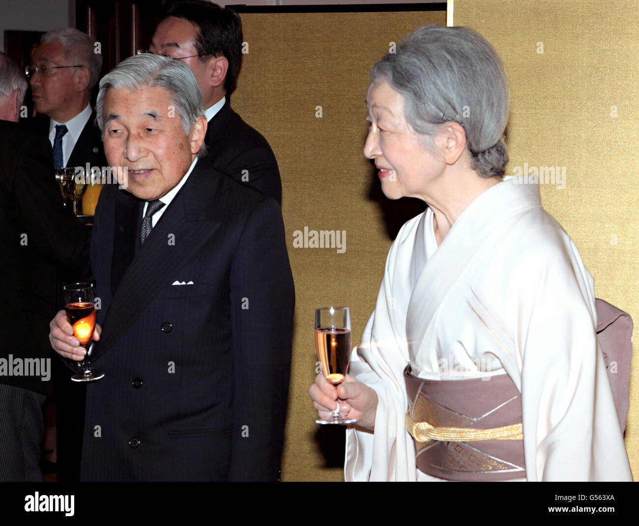 Japanese Emperor visit to UK Stock Photo Alamy