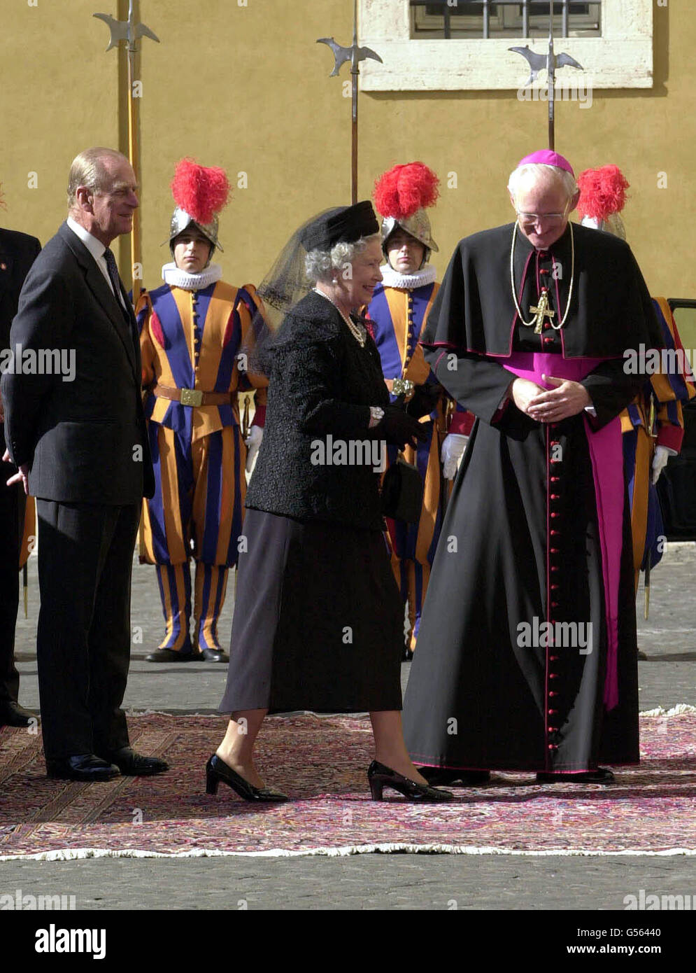Queen elizabeth ii state visit vatican hires stock photography and