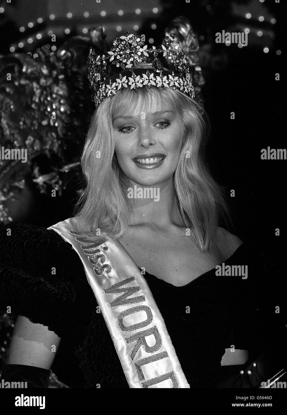 MISS WORLD 1987 Stock Photo Alamy