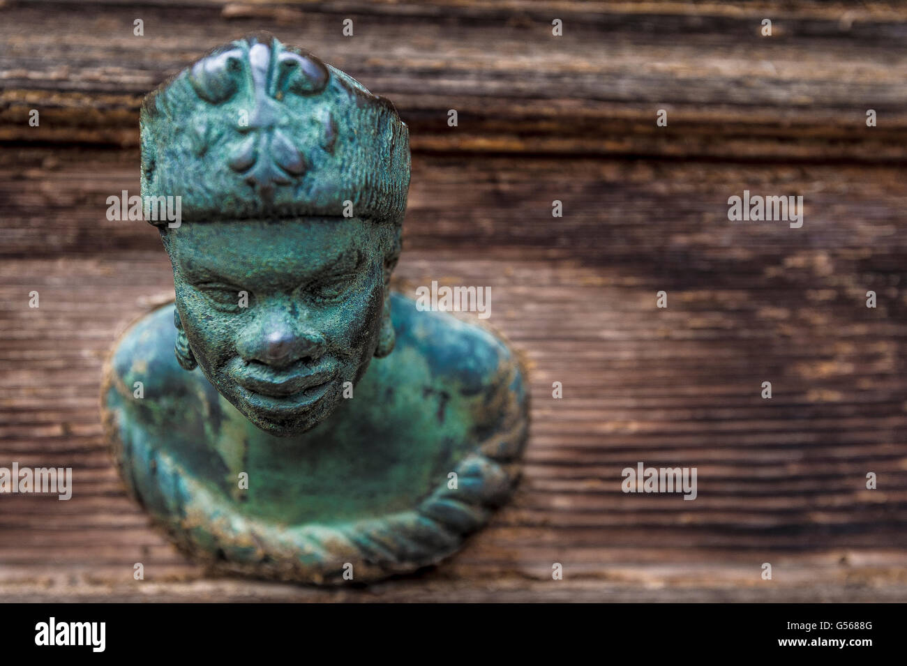Figure Head Door Knob Venice Stock Photo Alamy