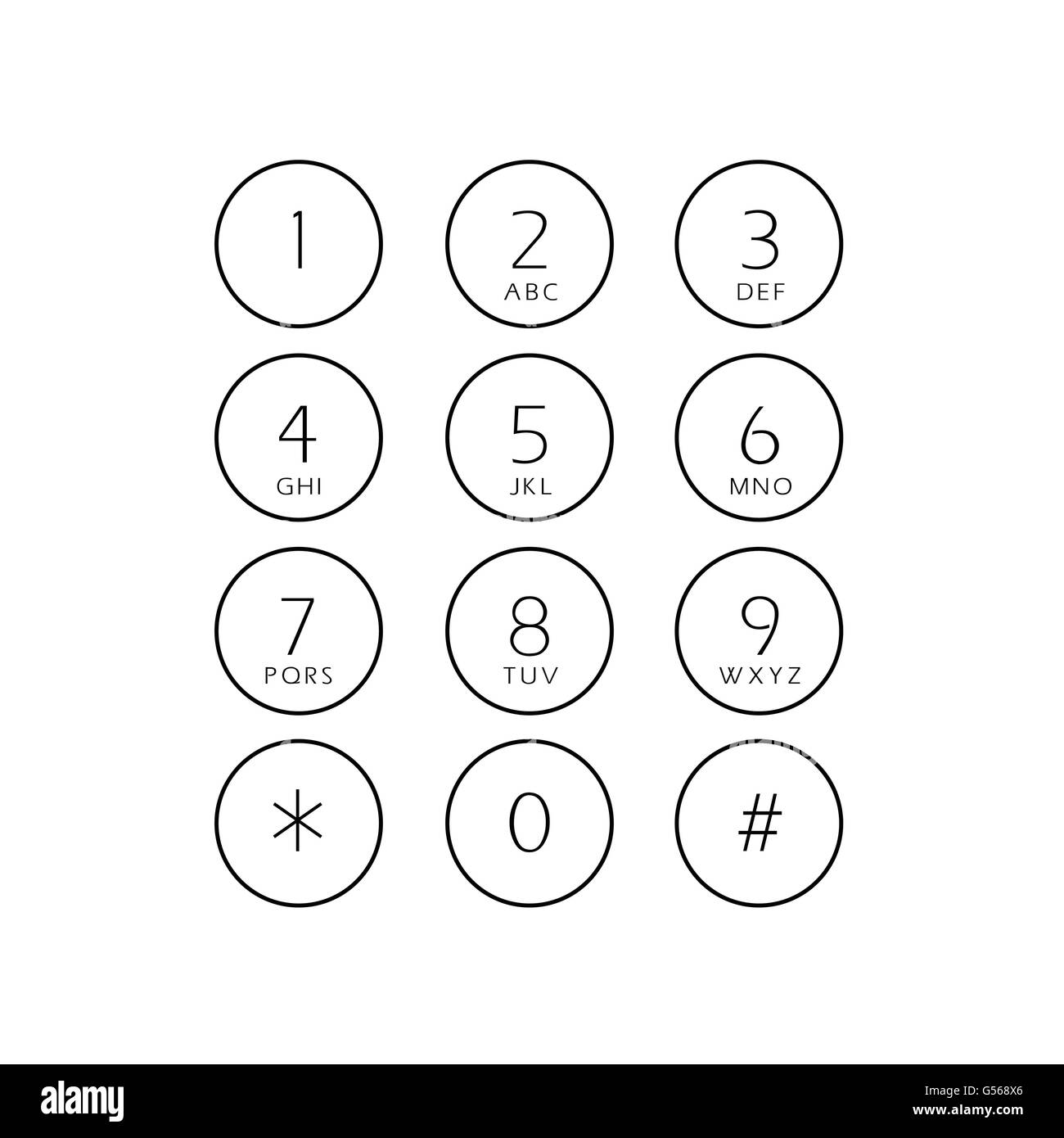 abstract flat user interface keypad Stock Vector Image & Art Alamy