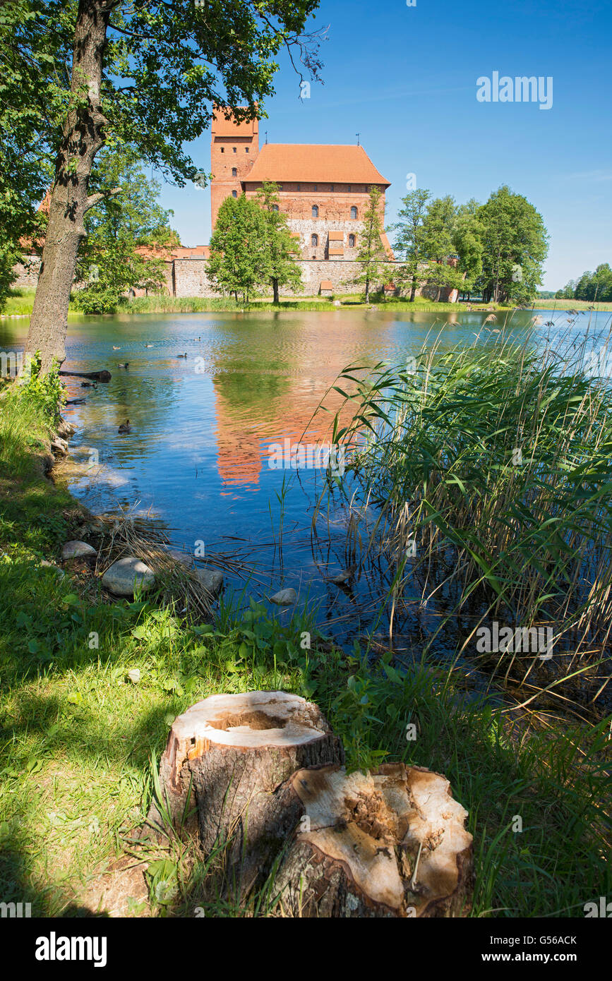 View od Trakai Island Castle, Lithuania Stock Photo