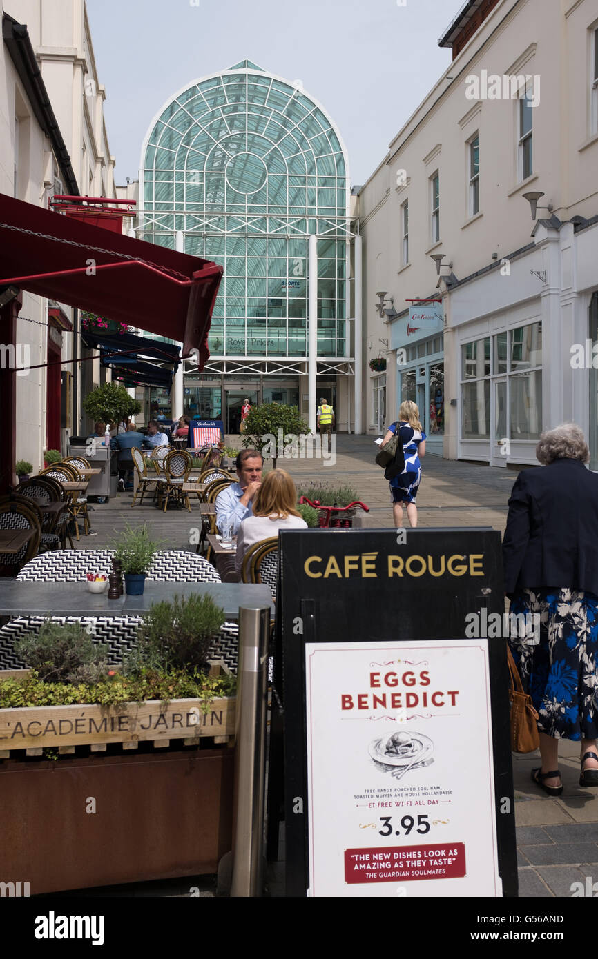 Entrance to the Royal Priors shopping centre in Leamington Spa