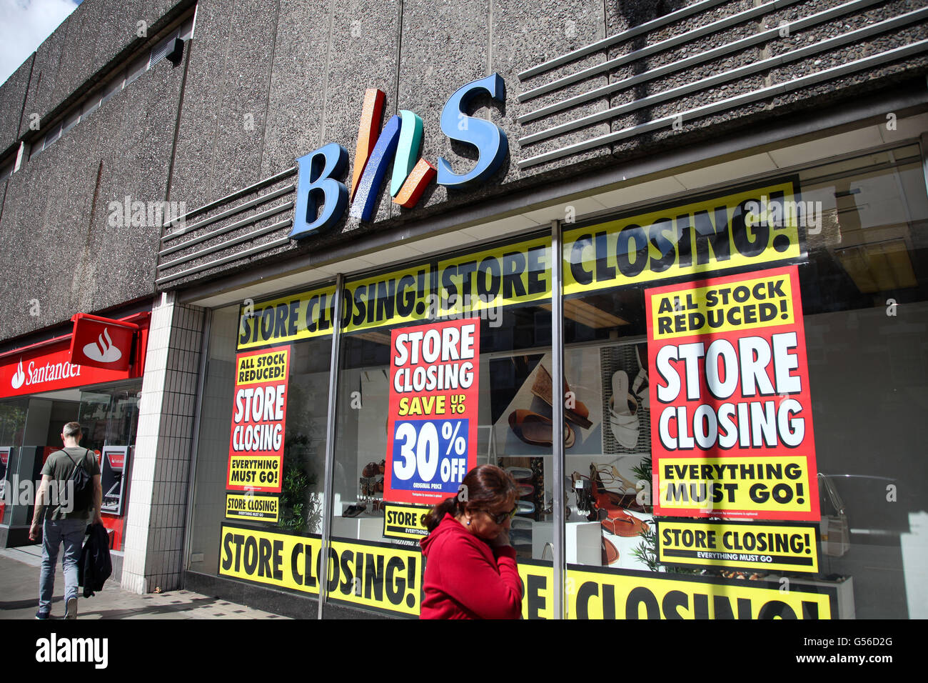 Wood Green, London, UK. 20th June, 2016. The BHS (British Home Stores