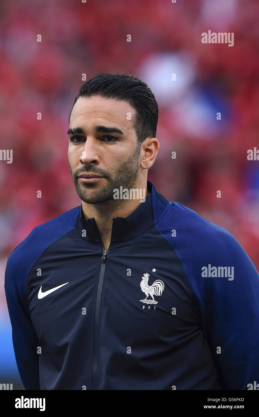 Adil Rami (France) ; June 19, 2016 - Football : Uefa Euro France 2016,  Group A, Switzerland 0-0 France at Stade Pierre Mauroy, Lille Metropole,  France. © aicfoto/AFLO/Alamy Live News Stock Photo - Alamy