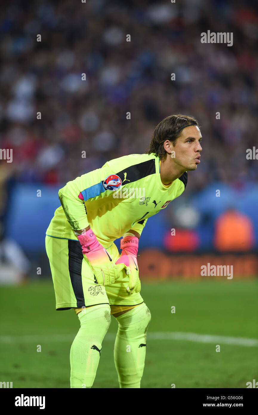 Yann Sommer (Switzerland) ; June 19, 2016 - Football : Uefa Euro France 2016, Group A, Switzerland 0-0 France at Stade Pierre Mauroy, Lille Metropole, France. © aicfoto/AFLO/Alamy Live News Stock Photo
