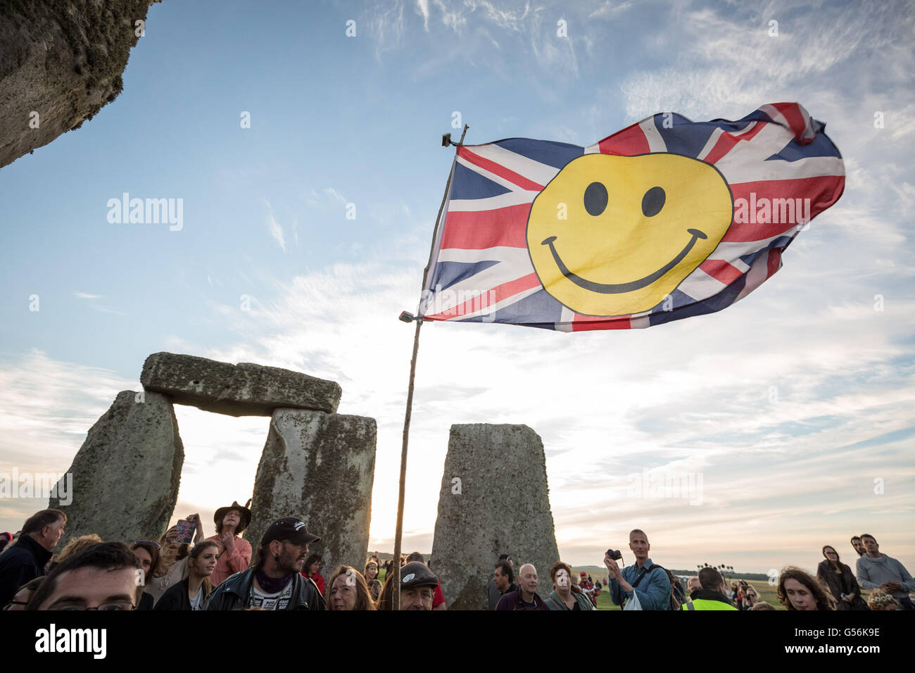 Avebury, UK. 21st June, 2016. Stonehenge Summer Solstice Celebrations Credit:  Guy Corbishley/Alamy Live News Stock Photo