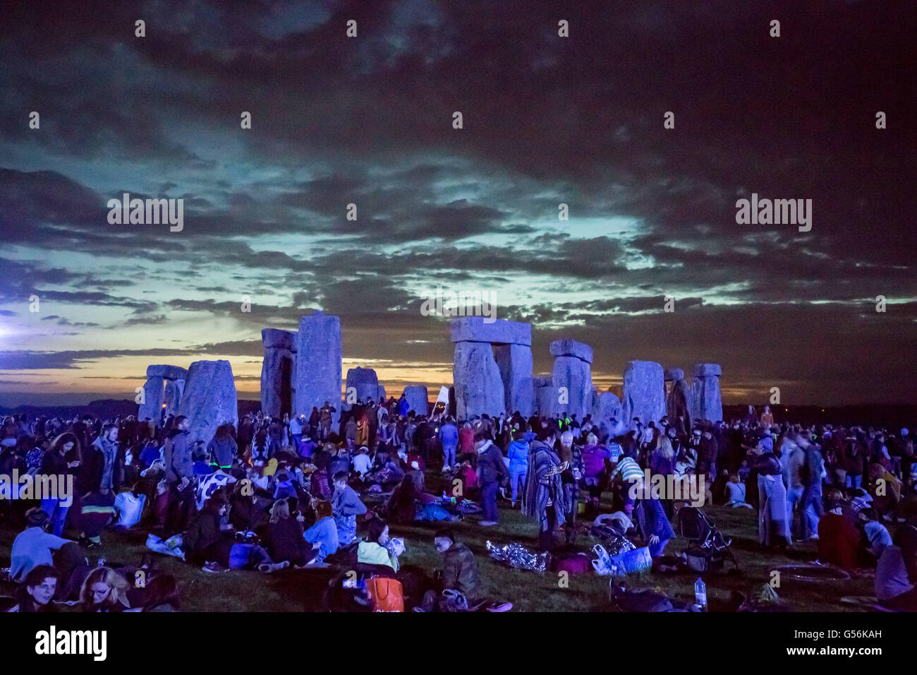Avebury, UK. 21st June, 2016. Stonehenge Summer Solstice Celebrations