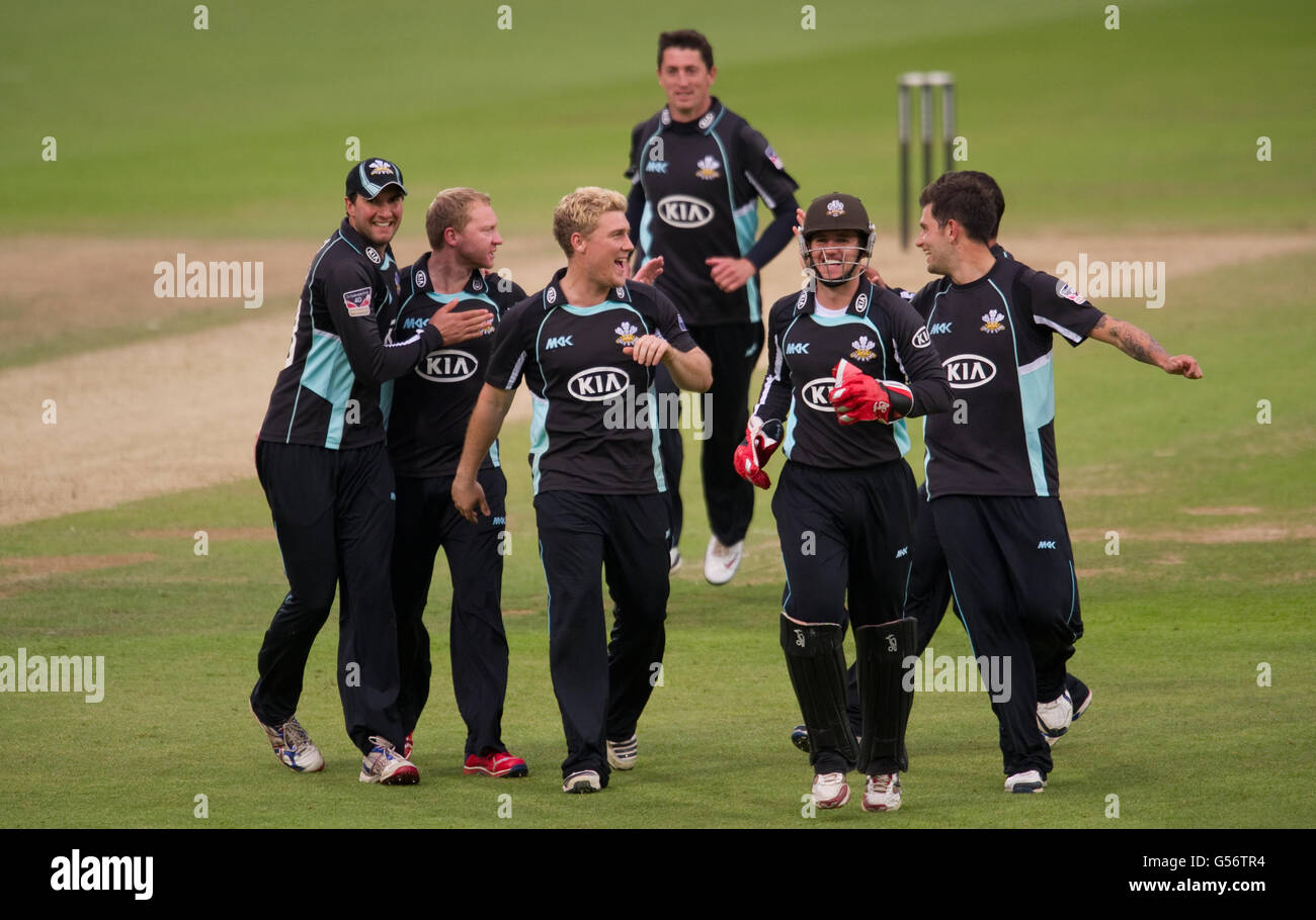 Cricket - Clydesdale Bank 40 - Group B - Surrey Lions v Durham - The Kia Oval Stock Photo