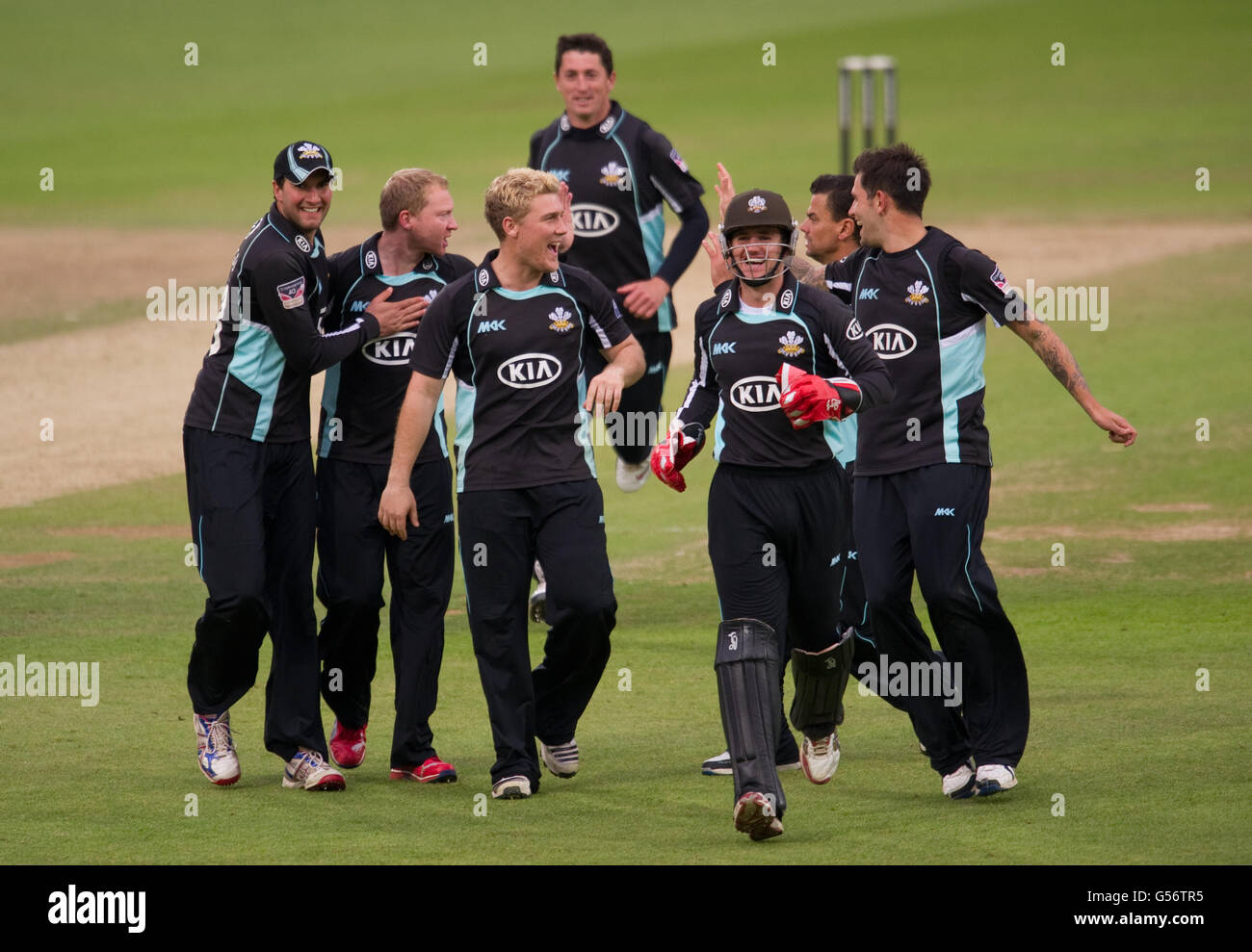 Cricket - Clydesdale Bank 40 - Group B - Surrey Lions v Durham - The Kia Oval Stock Photo