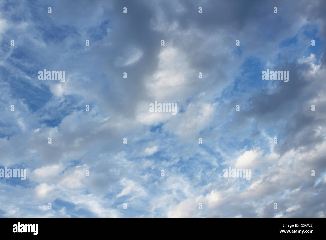 Photograph of a blue sky and white clouds Stock Photo - Alamy
