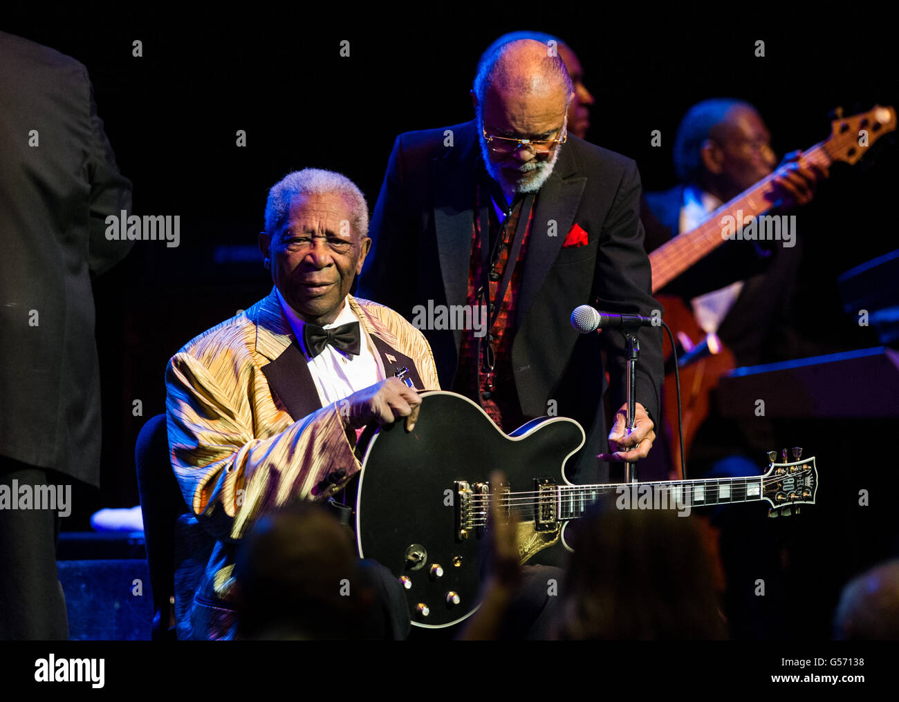 B.B. King at Centre In The Square, Kitchener, ON, Canada, October 12, 2013 Stock Photo