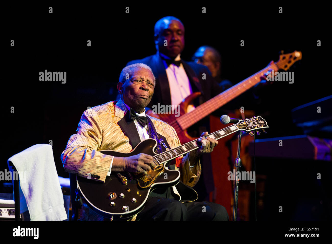 B.B. King at Centre In The Square, Kitchener, ON, Canada, October 12, 2013 Stock Photo