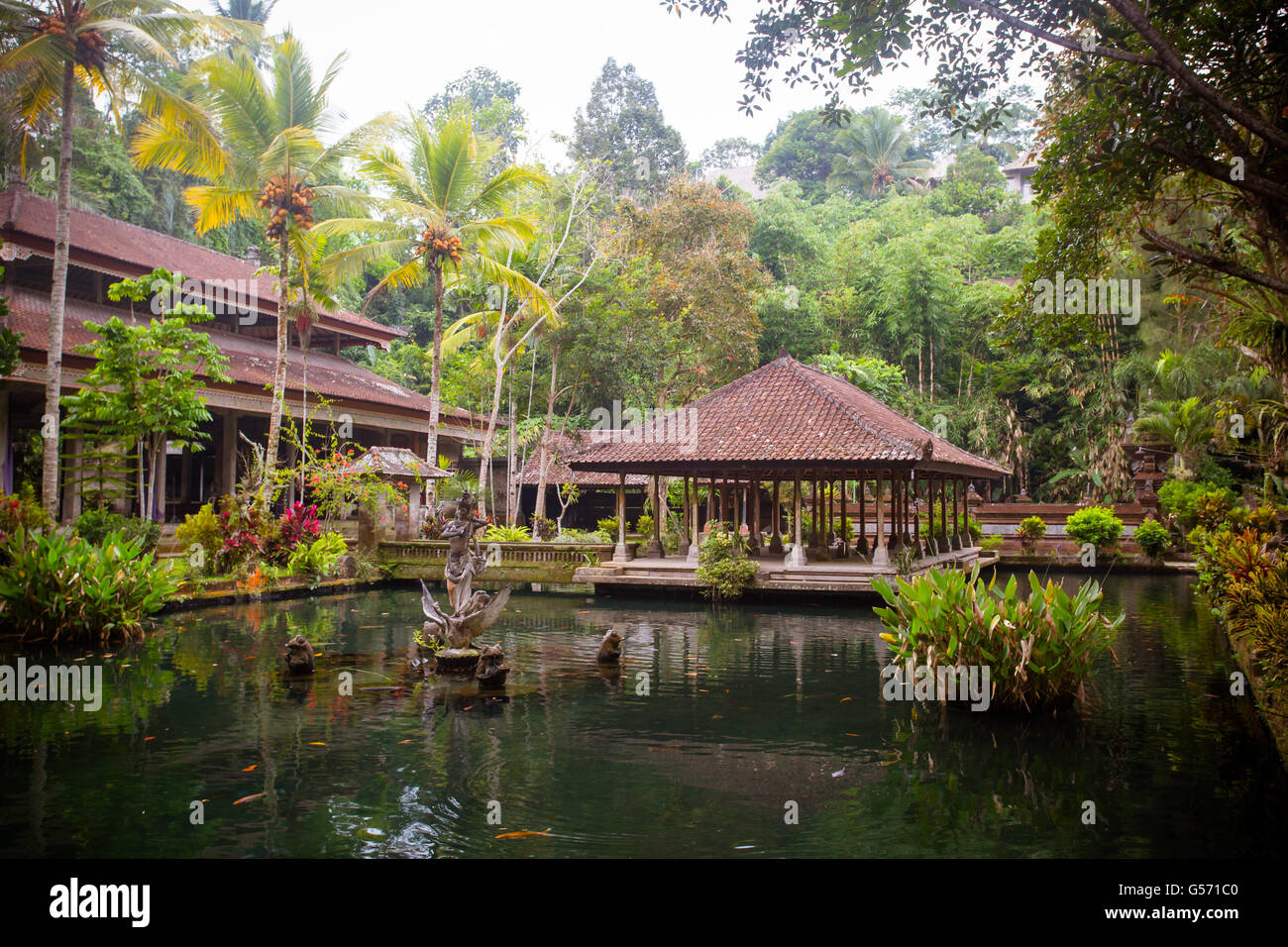 The famous Gunung Kawi Temple in Sebatu, Tegallalang, Bali, Indonesia Stock Photo