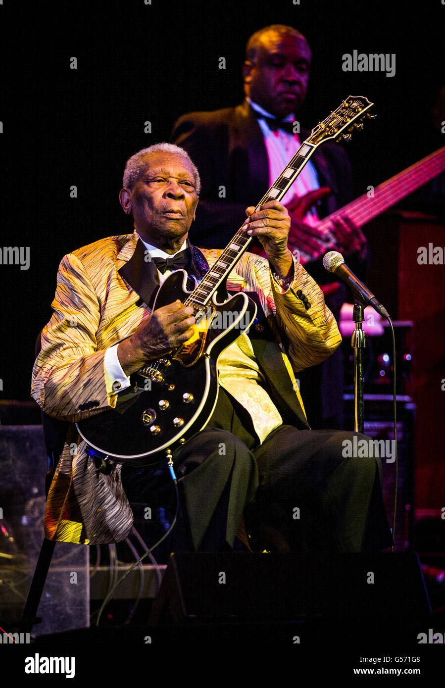 B.B. King at Centre In The Square, Kitchener, ON, Canada, October 12, 2013 Stock Photo