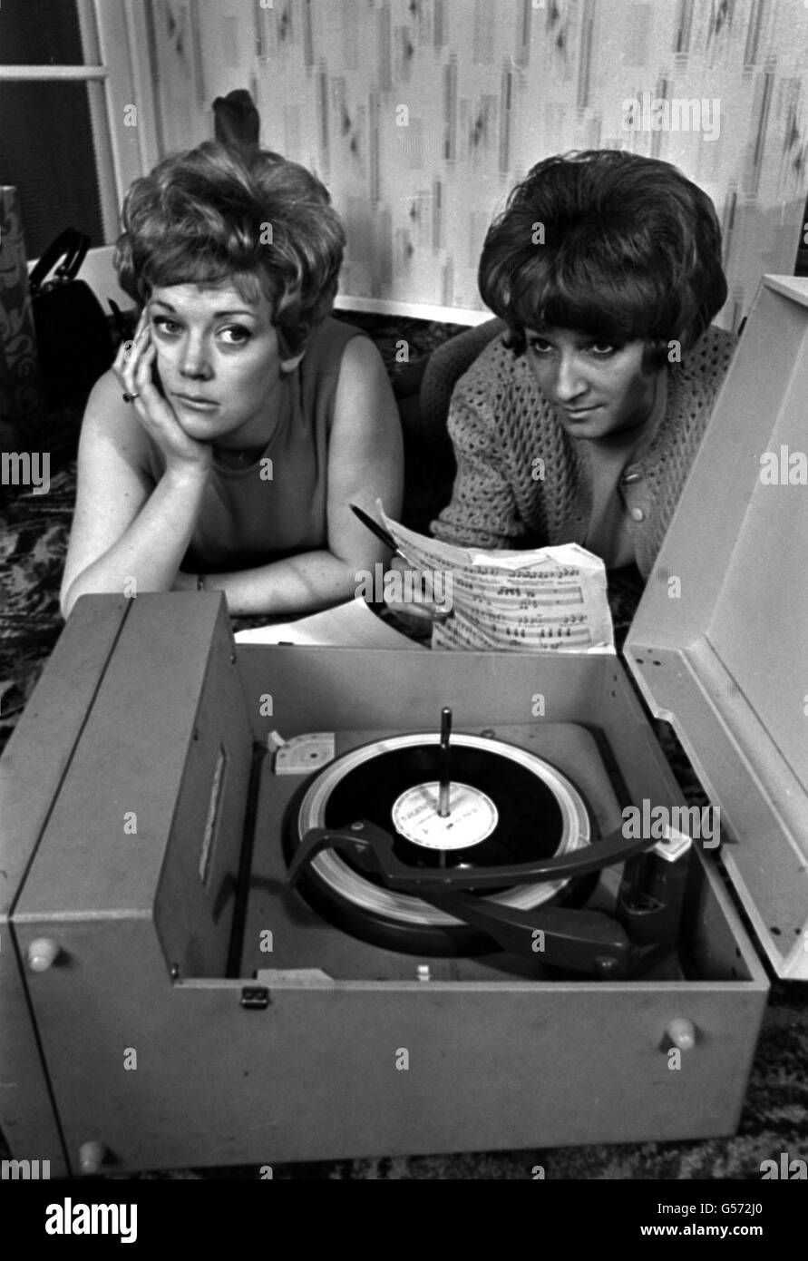 RECORD PLAYER : 1968 Stock Photo